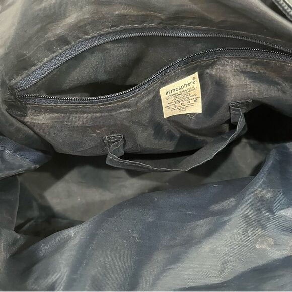 ATMOSPHERE COTTON BLUE AND CREAM WEEKEND HANDBAG. A really fun bag! - Picture 6 of 9